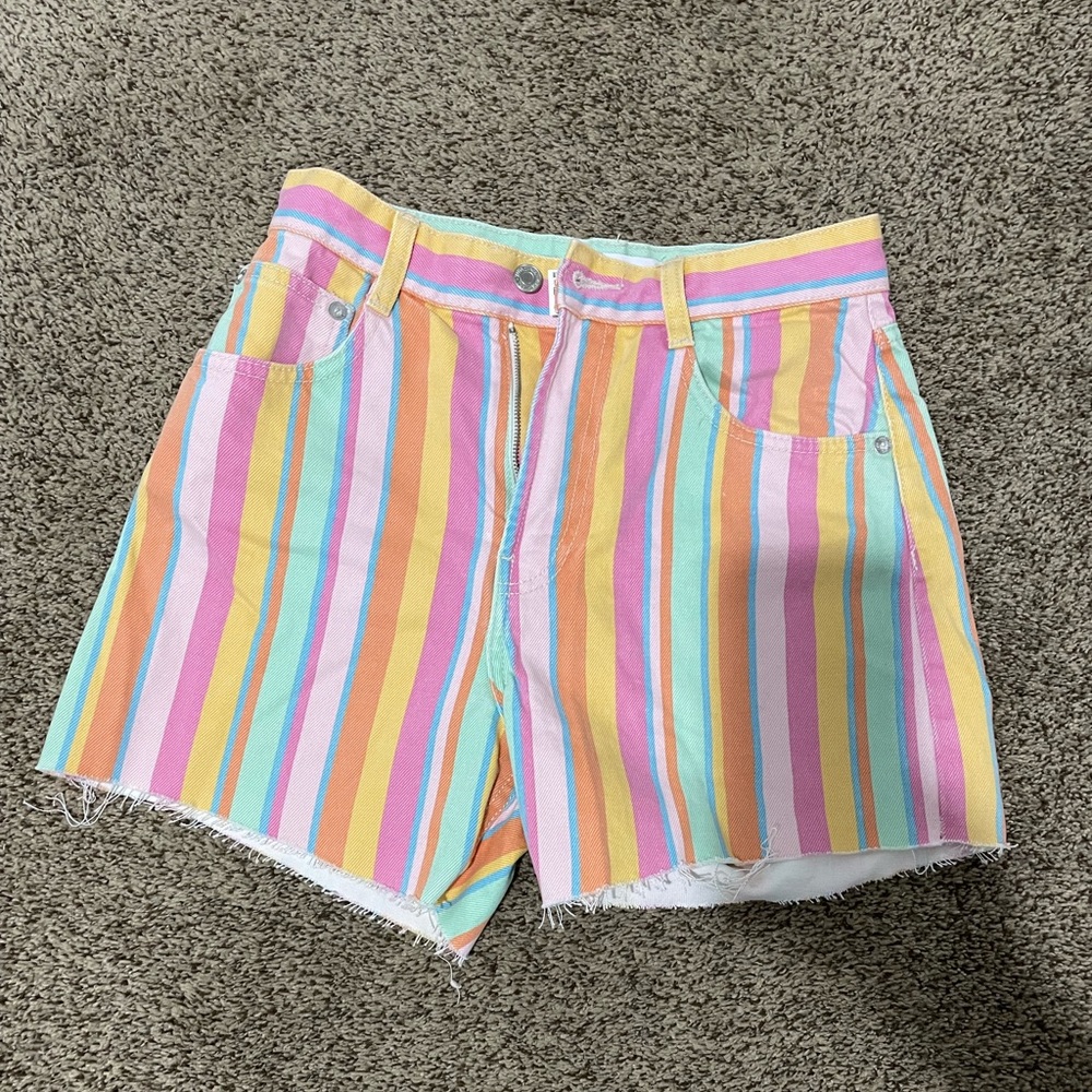Multicoloured Zara high waisted shorts